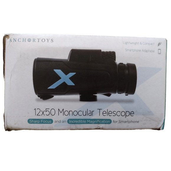 Monocular Telescope 12x50 with Smartphone Adapter Anchor Toys - Picture 5 of 8